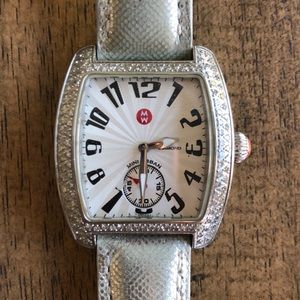 Michele Pave Diamond Watch